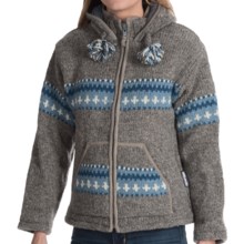 60%OFF レディースカジュアルセーター コインランドリーチェルシーセーター - （女性用）ウール、フリースライニング、ジップフロント Laundromat Chelsea Sweater - Wool Fleece Lining Zip Front (For Women)画像